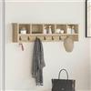 Generico Appendiabiti a Muro Rovere Sonoma 100 x 16 x 26 cm,Beige,8.45kg,874325