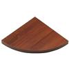 Decor Space Mensola da muro sospesa in legno, fissaggio con reggimensola Ad angolo Noce 35 x 35 x 1.8 cm