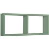 MODULARREDO | MORGANA Mensola da Muro, Libreria Sospesa, Libreria da Parete, Scaffale da Parete, Verde Acqua Marina, 70x30 p15.5 cm - Made in Italy