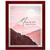 BIRAPA - Cornice portafoto Monaco, 41 x 61 cm, colore: rosso vino spazzolato, cornice per poster