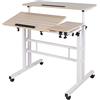 SogesPower Adjustable Stand Up Computer Desk Office Study Desk Computer PC Laptop Table, Workstation Study Desk Conference Table for Home Office