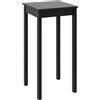 vidaXL Tavolo da Bar in MDF Nero 55x55x107 cm