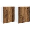 vidaXL Mobili Pensili "Lyon" 2 pz Legno Antico 50x31x60 cm