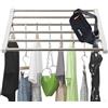 Hershii Scaffale estensibile di tensione dell'armadio, Nessuna perforazione, scaffale regolabile dell'organizzatore dell'armadio (（55-90） x36 cm)