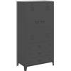 vidaXL Armadio Antracite Industriale 90x50x180 cm in Metallo