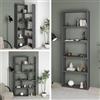 Indomita Libreria Estensibile angolare Wish 72x22x200h Colore Antracite