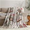 Chickwin Coperta di Flanella Natale, Coperta in Pile per Divano Coperte Calda Morbida Confortevole Coperta Letto Singolo Matrimoniale Una Piazza e Mezza (Righe diagonali E,173x218cm)