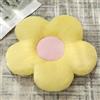 Chickwin Cuscino Fiore, Cuscino Fiori Estetico Simpatico Cuscino in Peluche a Forma di Fiore per Stanza, Camera, Divano Decorativo (50 * 50,Giallo)