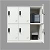 MECOLOR Mobile ufficio in acciaio 6 con chiavi, armadi scuola e casa, altezza 92,5 centimetri. (6D full white)