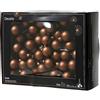 Kaemingk Palline di Natale su Filo di Vetro 2,5 cm x 144 Pezzi Palline Specchio Opache - Piccole Palline Decorative - Decorazione per Albero di Natale e Decorazione Natalizia - Marrone Espresso