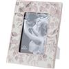Hervit Cornice portafoto in Porcellana con Decoro Floreale Rosa Botanic 15x19 cm