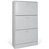 Trendyitalia 12956 Scarpiera Art. 101 Colore Rovere Sbiancato, Legno melaminico, 63 x 24 x 115 cm