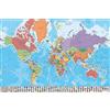 Close Up Poster Mappa del mondo con Bandiere e Leggenda - Versione in francese (91,5 cm x 61 cm)
