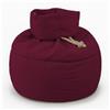 Poufff Original - Pouf Sacco Made in Italy | Poltrona a Sacco con Imbottitura Eco Soft Brevettata | Silenziosa e Durevole | Sfoderabile, Lavabile e Sostenibile | Design Italiano (Fuchsia)