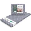 baby idea Materasso Lettino Campeggio Sfoderabile Pieghevole Traspirante a Norma EN16890:2017 Federa100% Cotone Oeko-tex® Interno Certificato Certipur™ 60x120x4 OMAGGIO Borsa da Viaggio (Stelle)