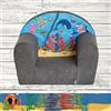 FORTISLINE Poltrona per bambini Mini 40 x 39 x 33 cm - Poltrona in microfibra per bambini con imbottitura in gommapiuma, rivestimento rimovibile, lavabile, Oeko-TEX, realizzata a mano nell'UE