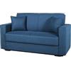 Arredo Stock Divano letto moderno Afrodite (Blu, 2 posti) 155x80x87 cm