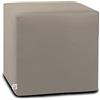 ARKETICOM Dado Pouf Poggiapiedi CUBO Ecopelle Sfoderabile Puff Talpa Tortora 35