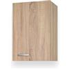 Yellowshop - Mobile cucina basi e pensili con ante, cassetti diverse misure 40, 60, 80, 90 cm effetto legno Rovere Well componibile con sottolavello Basic (Pensile 40 cm 1 anta DX)