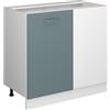 Vicco Mobile ad angolo cucina R-Line, Grigio-blu, 86 cm