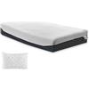 ITALYMATERASSI Materasso Singolo TEK 110x200 cm in Memory Foam e Molle Insacchettate con 1 Cuscino, Alto 24 cm, Dispositivo Medico Detraibile, Made in Italy