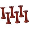SHINEOFI Set 6 Pezzi Bobine di Legno Vintage per Cucito e Ricamo, Porta Spolette Pratico ed Elegante, Dimensioni 3.5x7.5cm, per Cucito Professionale e Domestico