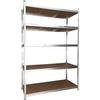 XONE Thor Scaffale 5 Ripiani in MDF 120x60x180h cm | Scaffale in Metallo Zincato e Ripiani in MDF