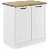 Vicco Mobile lavello cucina R-Line, Bianco country, 80 cm