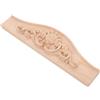 NIYANGLE Applique in Legno per Mobili Frontone Intagliato in Stile Francese Pannello Decorativo per Armadio Beige Dimensioni Compatte Applicazioni Decorative in Legno per Soggiorno