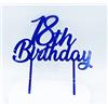 Sefaro Srl Cake Topper Plexi 18 Anni Blu