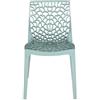 GBSHOP Sedia Traforata da Interni/Esterni di Design Vari Colori in Polipropilene (Verde Salvia)