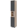 Vicco Mobile bagno alto J-Shape, Sonoma, 30 x 190 cm