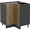 Vicco Mobile ad angolo cucina R-Line, Rovere artigianale, 75.6 cm