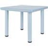 BIECO Tavolino per Bambini Grande Hazy Blue 62x62x52 cm | Tavolo per Bambini | Tavolino da Giardino in Plastica | Mobili da Giardino Esterno