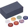 Pissente Cristalli Curativi, Piramide Multi-Pietra a 7 Chakra, Pietre Preziose Colorate, Decorazione, Ornamenti, Cristalli Chakra, Set di Cristalli per Famiglia e Amici