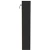 HOMELEN Mensole sospese da parete, in legno nero, 100 x 8,5 x 50 cm, design moderno, per camera da letto, cucina, ufficio, soggiorno, ecc