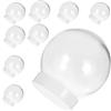 NUOBESTY Globo con Neve 10 Pezzi Globo con Neve in Plastica Trasparente Fai da Te Globo con Acqua Natalizia Globo con Neve in Plastica Trasparente Riempibile con Coperchio per Artigianato