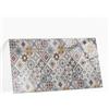 Generic Piano per Tavolo Rettangolare 120x60 cm | Base In Vetro Temperato | Lastra di Protezione | Installazione Semplice | Con Cuscinetti Antiscivolo | Per Pranzo, Cucina | Decorativo - Mosaico con Ornamenti