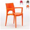 Produce Shop Sedie con braccioli in Polipropilene per Bar e Ristorante Paris Arm Grand Soleil - Arancione