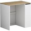 Oskar-Store Vicco armadietto coprilavatrice Lavik, Bianco, 93.5 x 88.5 cm con 3 scomparti, per riporre risparmiando spazio sopra la lavatrice