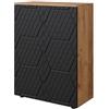 Vicco Mobile midi Irma, Antracite con struttura a nido d'ape, 60 x 81 cm, per la conservazione in bagno e abbinabile alla serie Irma