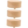 PRETYZOOM Scatola da 3 Pezzi Carillon Base Fai da Te Khaki di Legno