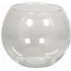 INNA-Glas Vaso a Sfera per Candele TOBI Ocean, Trasparente, 15 cm, Ø 20 cm - Vaso per tealight