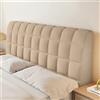 CXLT Copri Testata Letto Matrimoniale Singolo Copri Testiera Imbottito/Pelle/Legno Protezione Schienale Letto Antipolvere Copertura Velluto Di Cristallo Elastica Fodera Testate Letto(180cm,Brown)