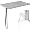 KDR Produktgestaltung Tavolo pieghevole a parete Piano di lavoro 80x50 cm in cemento Tavolo pieghevole Tavolo da pranzo Tavolo da cucina a parete Altezza tavolo 74 cm
