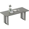 HOMCOM Tavolo da Pranzo per 8 Persone con Piano Spesso 180x80x75 cm Grigio