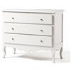 Mar.c.a. Design - Cassettiera in Legno 107x52x89 cm 3 Cassetti - Cassettiera Arte Povera Gambe Curve Made in Italy