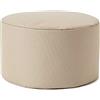 Lumaland Pouf Poltrona Sacco Sgabello | 45cm x 25cm Tavolino Indoor/Outdoor | Con riempimento flessibile in EPS [Beige]