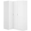 DEKIT GRUPO RIMOBEL ESSEN - Armadio angolare con 3 porte - BIANCO - 184 cm (Alto) x 91 cm (Largo) x 133 cm (Prof.)