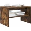 RJPLMFV Mobile Porta TV Rovere Fumo 60x40x40 cm in Legno Multistrato Supporto TV multifunzionale